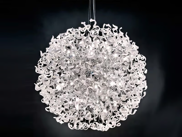 ASTRO - Crystal chandelier by Metal Lux - view 3